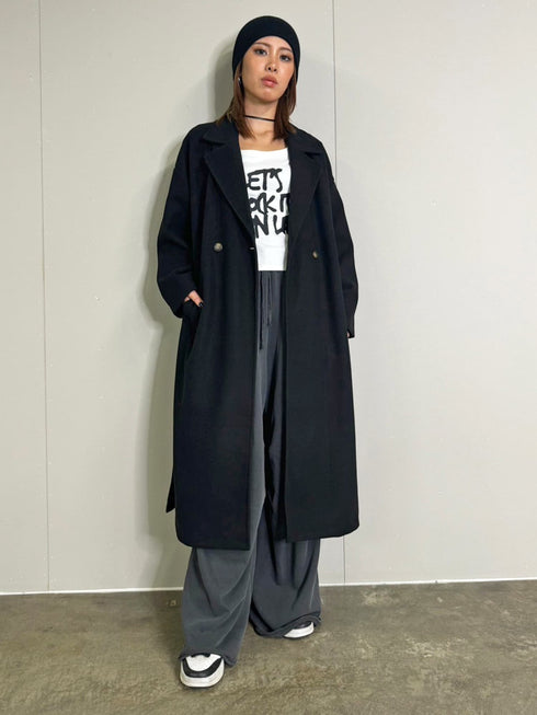 スリットロングテーラードコート